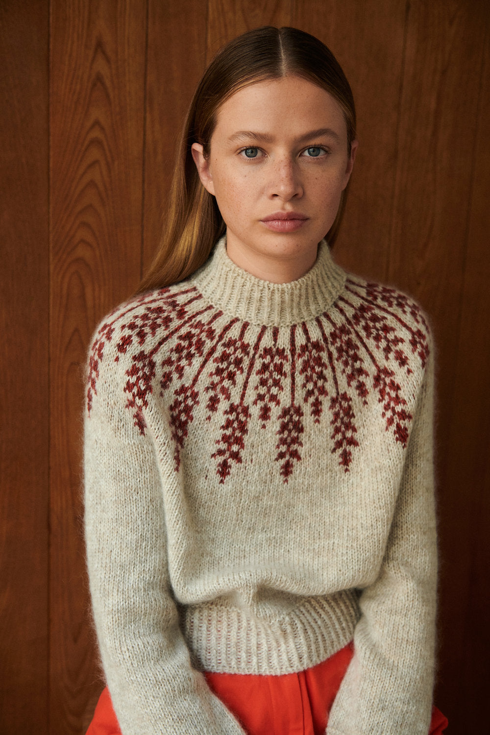 Strikkeopskrift til Lupin Sweater fra Hanne Rimmen x Isager Botanica kollektion