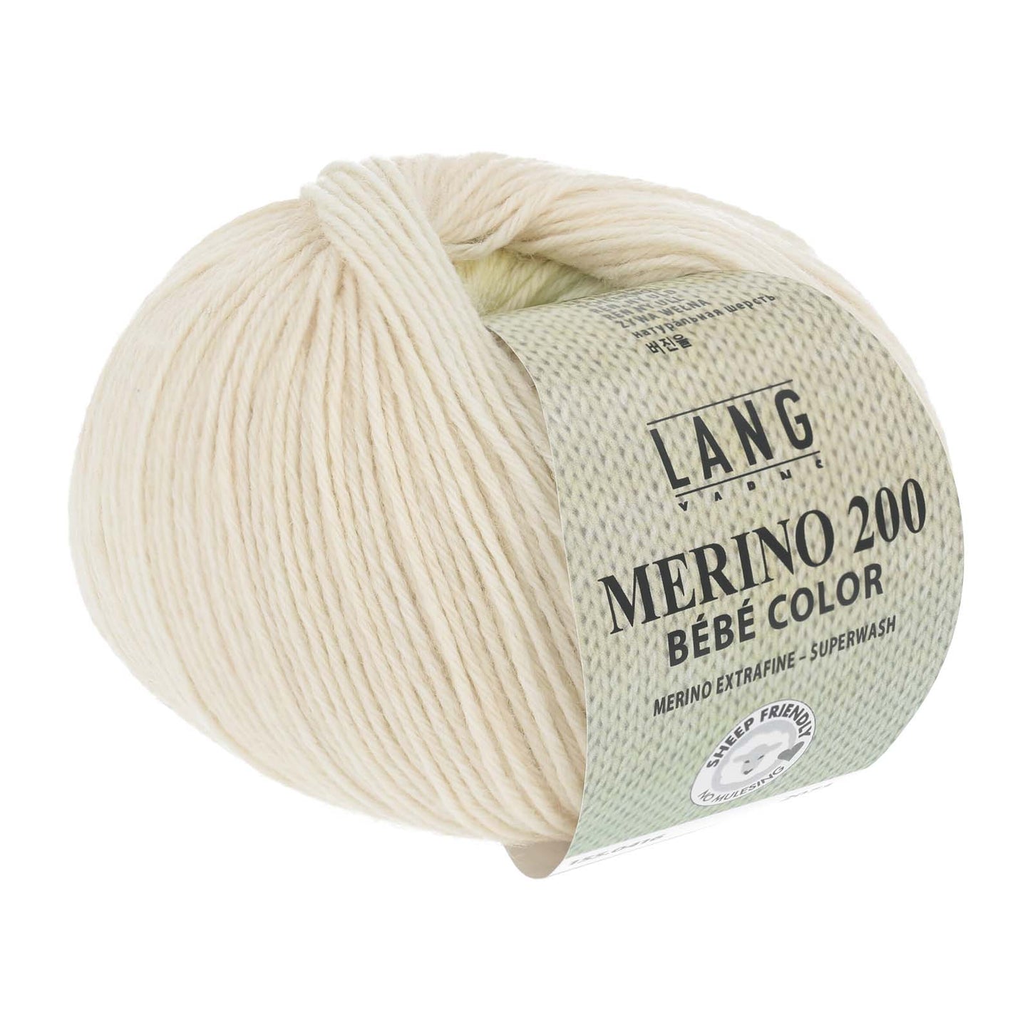 Merino 200 bébé color farveskifte garn fra lang yarns