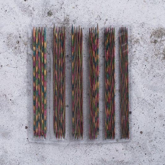 Knit Pro strømpepinde 15 cm sæt Symfonie træ