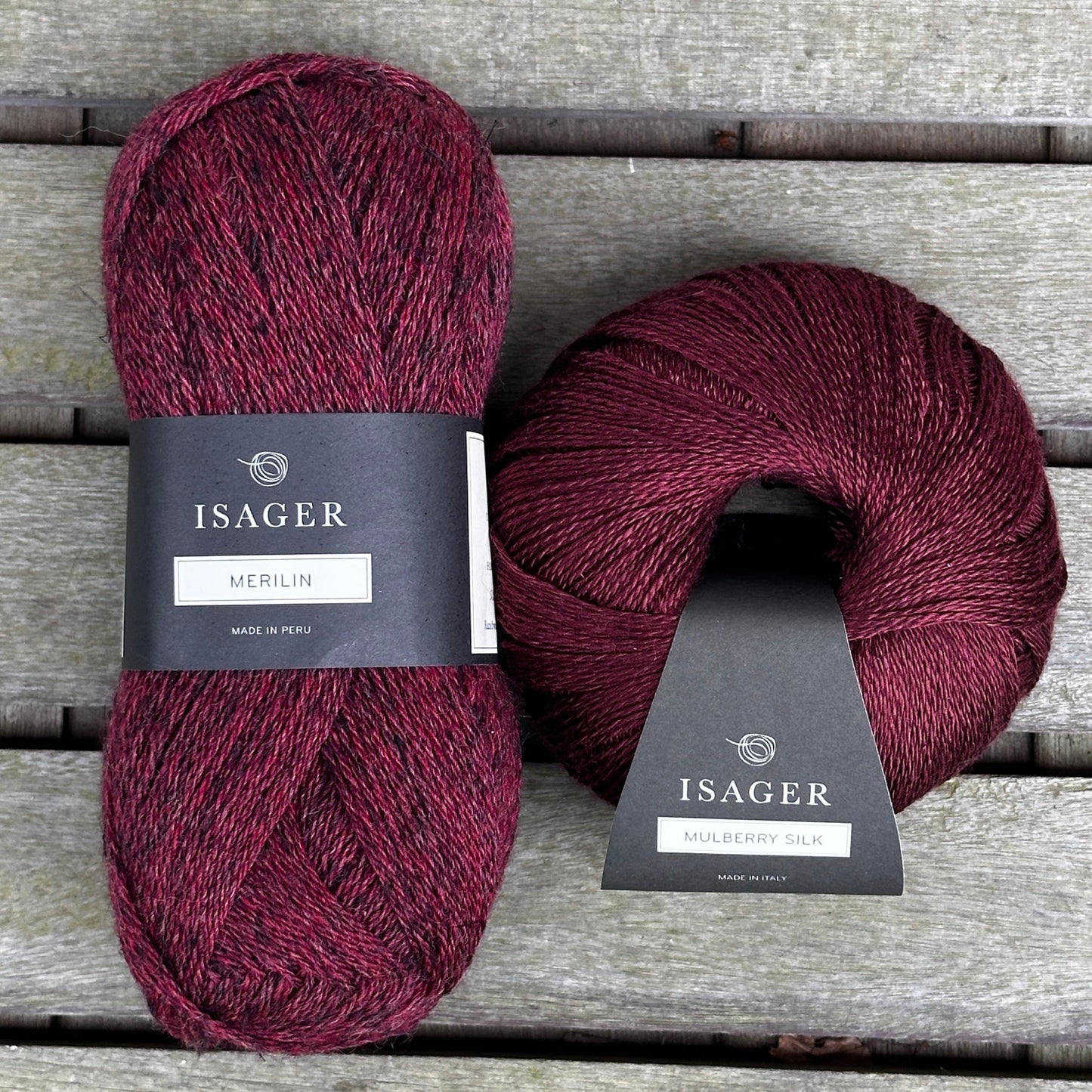 Pearl Tee bordeaux strikkekit