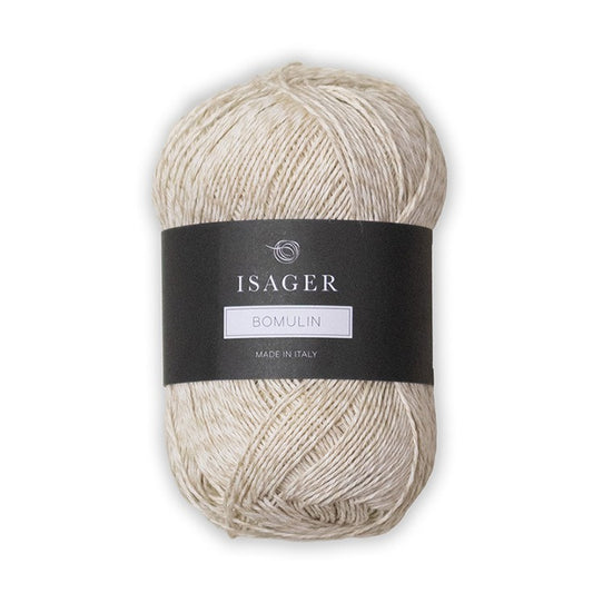 Bomulin - bomuld og hør garn fra Isager fv 0