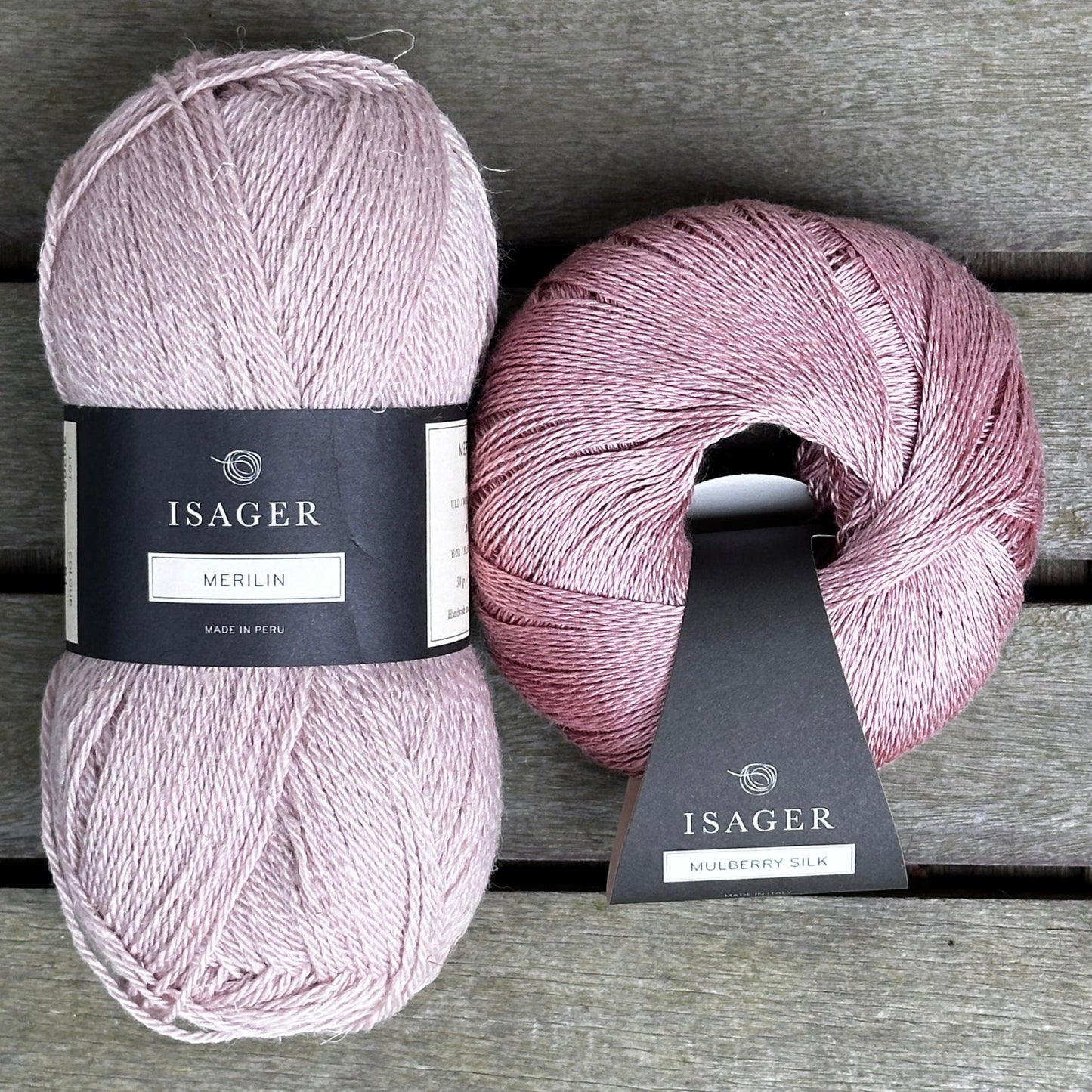 Pearl Tee lyserødt strikkekit