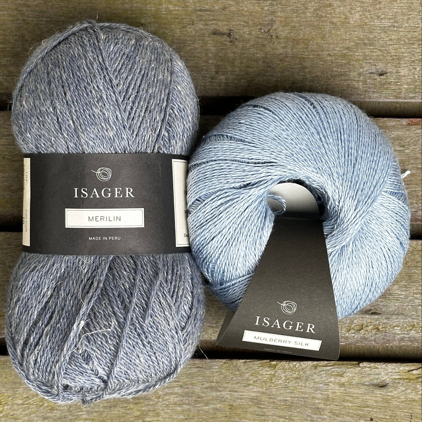 Pearl Tee lyseblåt strikkekit