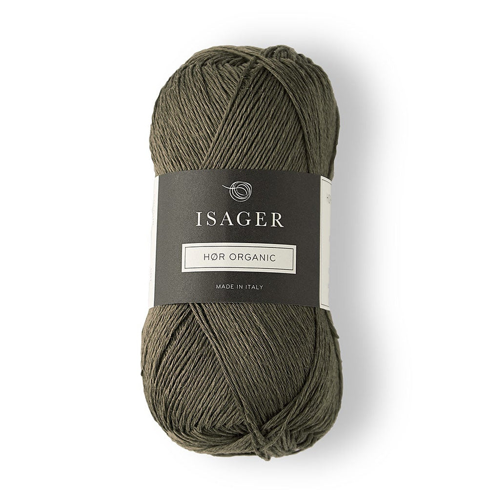 Hør organic hør garn fra isager farve khaki
