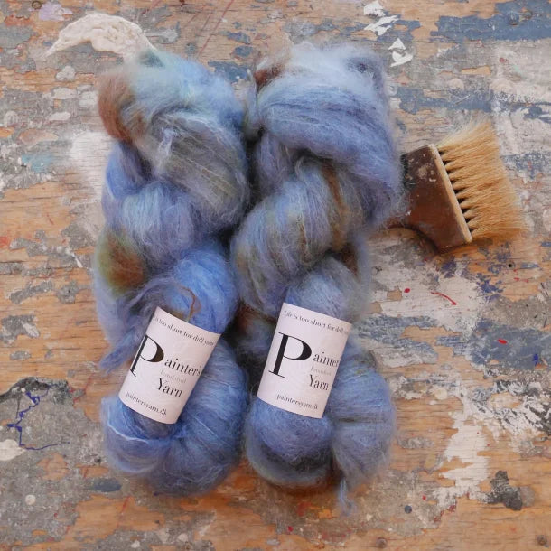 Chunky Mohair DK - håndfarvet fra Painter's Yarn