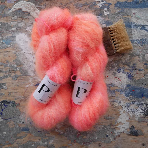 Chunky Mohair DK - håndfarvet fra Painter's Yarn