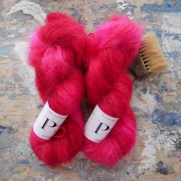Chunky Mohair DK - håndfarvet fra Painter's Yarn