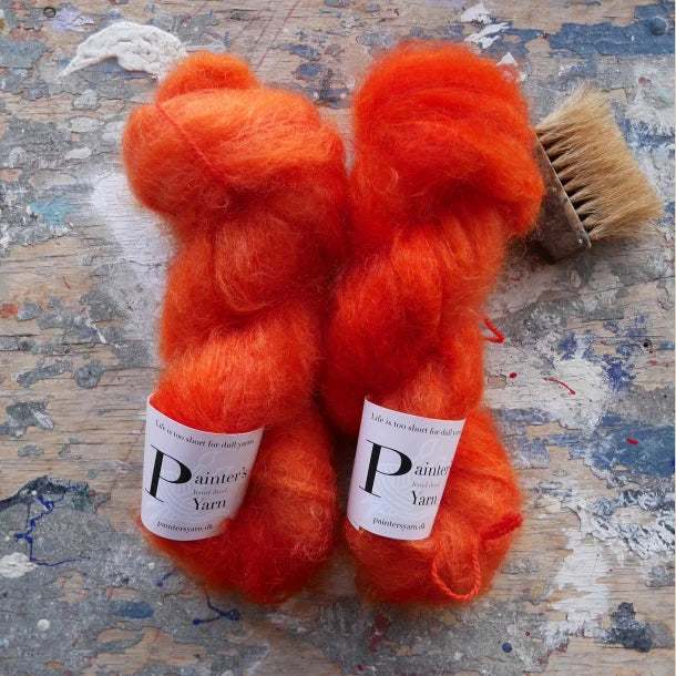 Chunky Mohair DK - håndfarvet fra Painter's Yarn