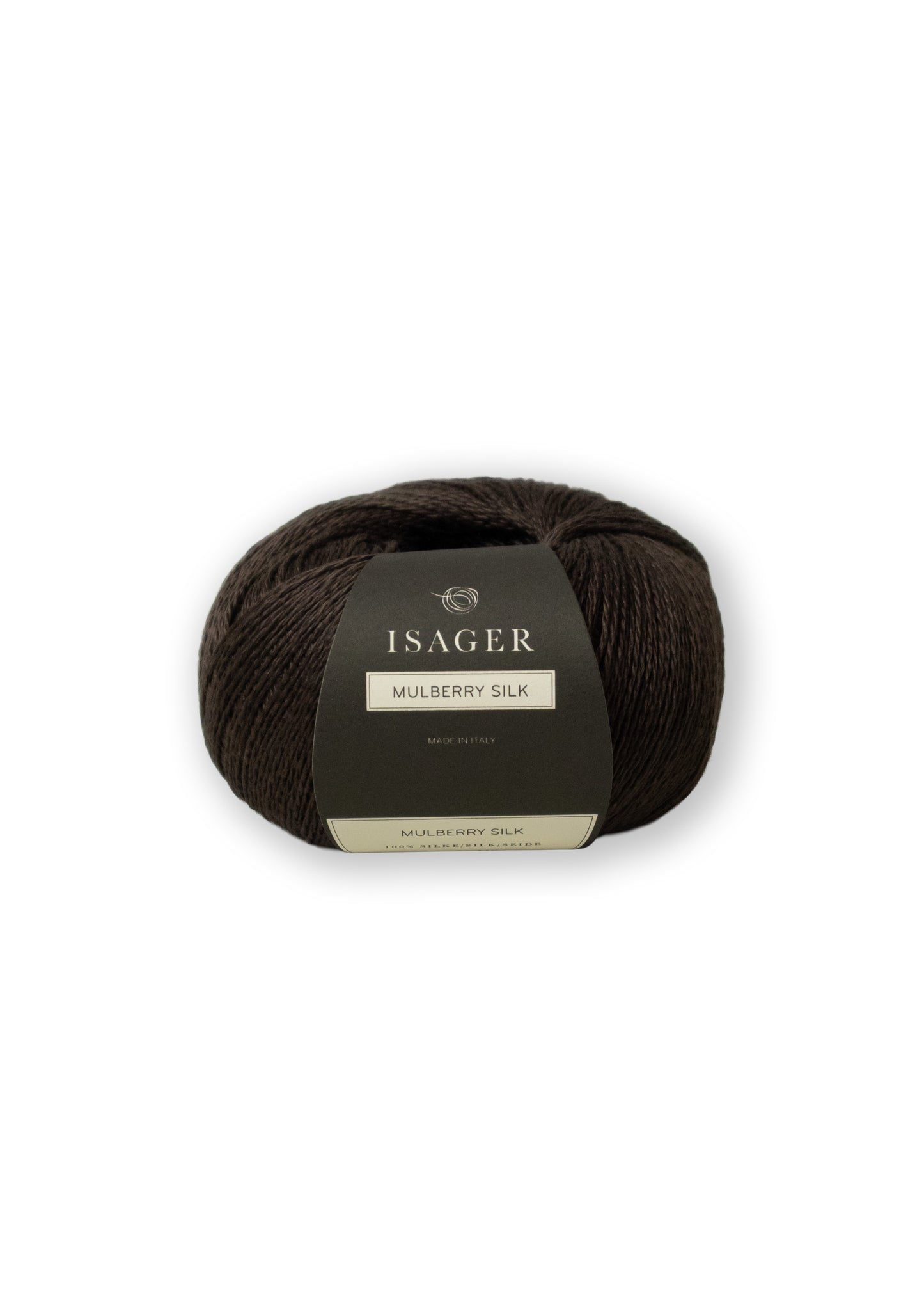 Isager Mulberry Silk er en følgetråd til dit strikketøj i 100% silke. Farve Chestnut