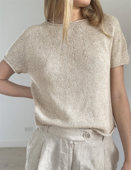 Strikkekkit til plain yoke tee af Lene Holme Samsø