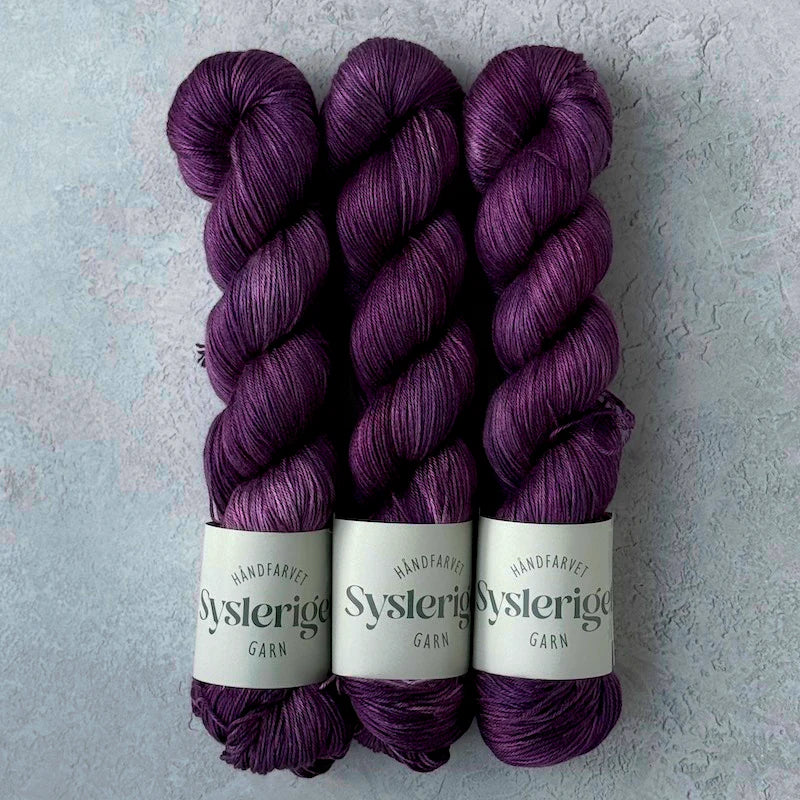 Pure Silk - håndfarvet