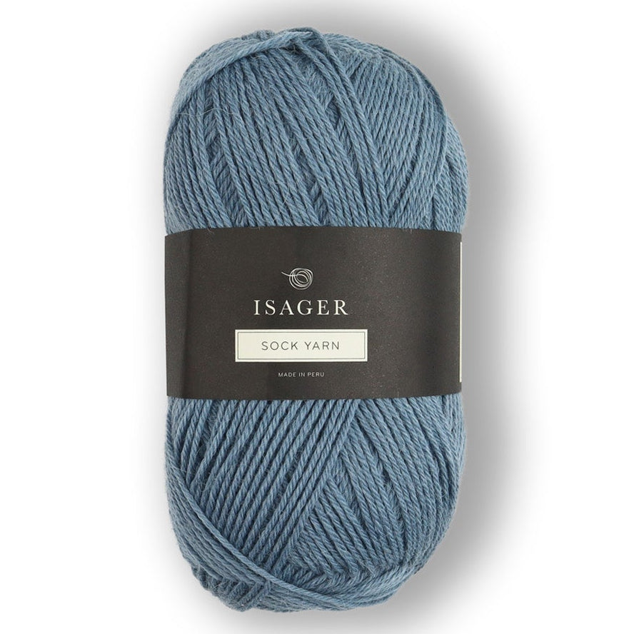 Sock Yarn fra Isager i lyseblå farve 11