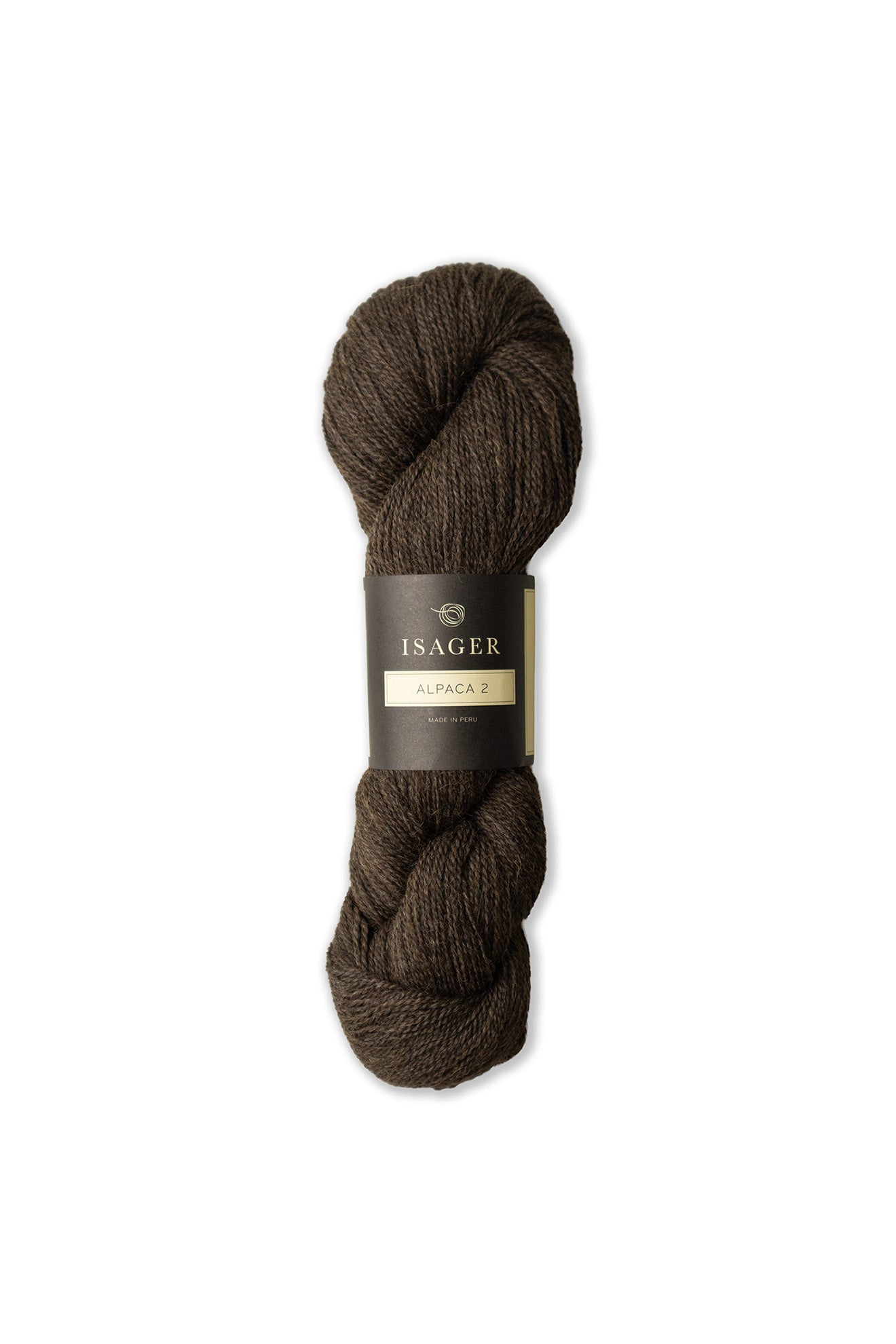 Alpaca2 fra Isager garn i farve 34 brun