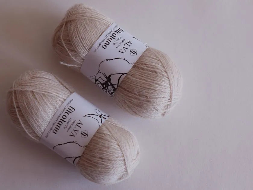 Alva - et følgegarn i alpakka fra Filcolana uden mohair