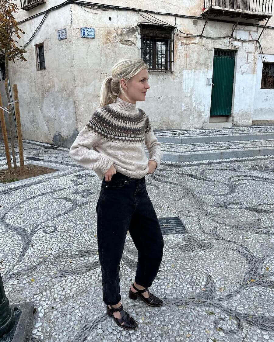 Strikkekit til Celeste Sweater fra PetiteKnit