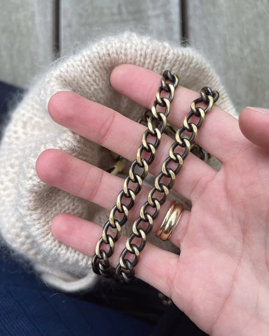 Kæde til strikkede tasker fra PetiteKnit