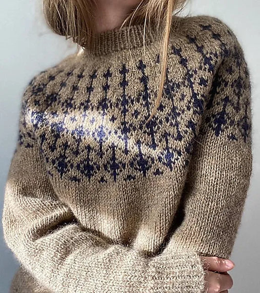 Maj Sweater i Lettlópi som strikkekit hos Knit Garden