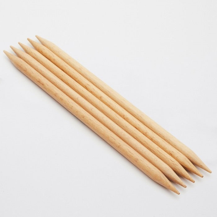 Strømpepinde Basix i træ fra Knit Pro