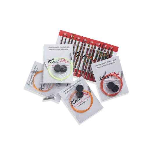 Symfonie pindesæt deluxe med udskiftelige pindespidser fra Knit Pro