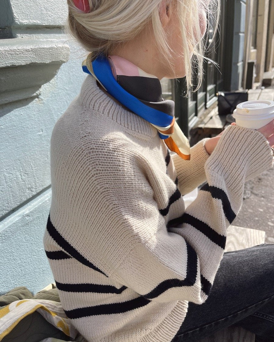 Marseille sweater fra PetiteKnit strikkeopskrift
